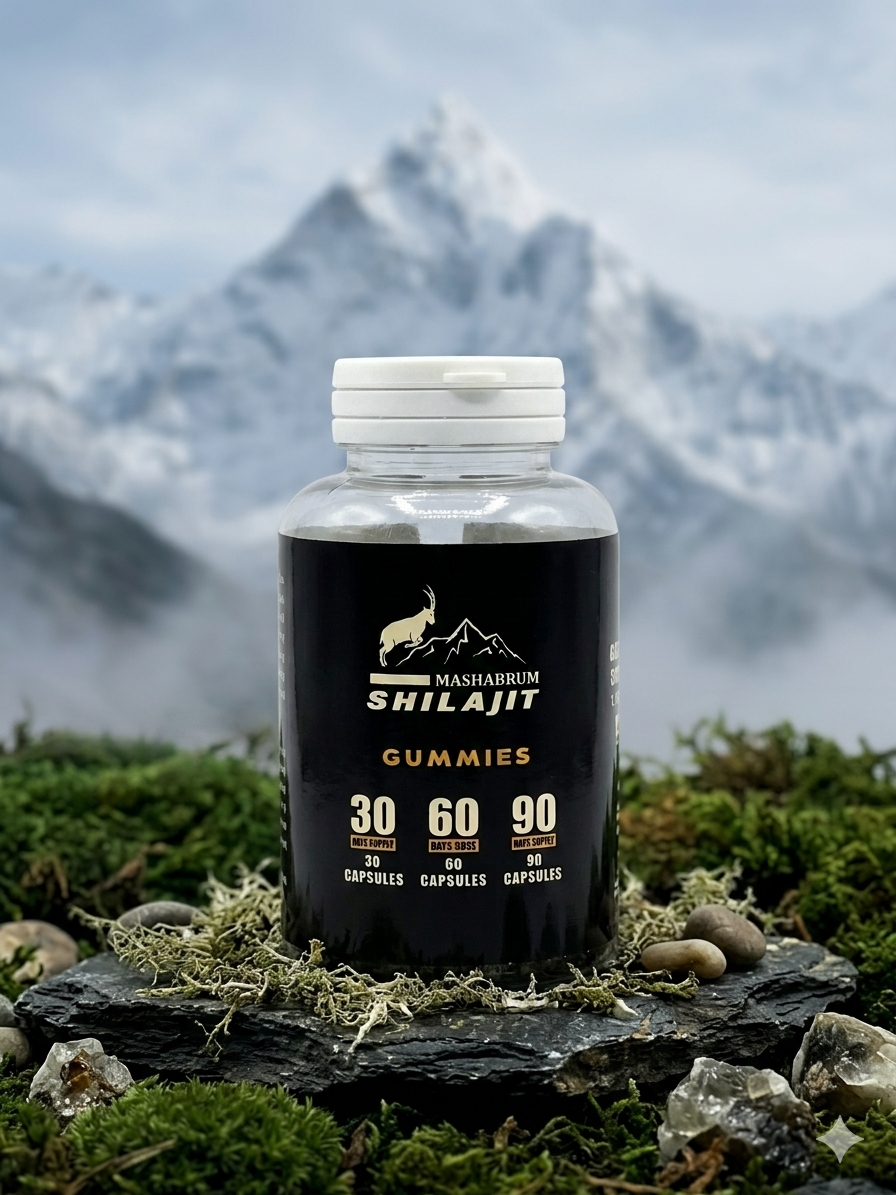 60 Capsules Himalayan Shilajit Gummies – Mashabrum Shilajit