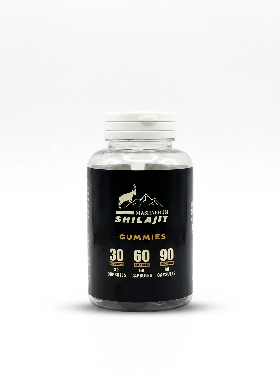 60 Capsules Himalayan Shilajit Gummies – Mashabrum Shilajit